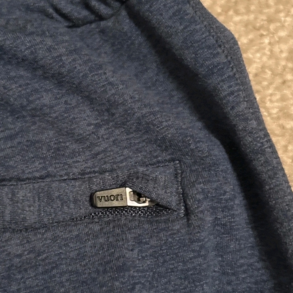 Vuori Ponto Performance Pants Mens Large Blue Sweatpants Lounge DreamKnit V418 - Picture 7 of 8